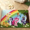 Cute M-My Little Pony-S Carpet Bathroom Anti-slip Mat Door Mat Home Decoration Mat Entrance Door Mat Scratch-resistant Door Mat