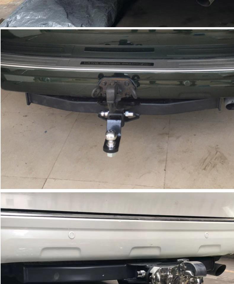Rear Tow Hook for Modified Toyota Prado FJ - Compatible with Towing Bar and Frame Pull applications.