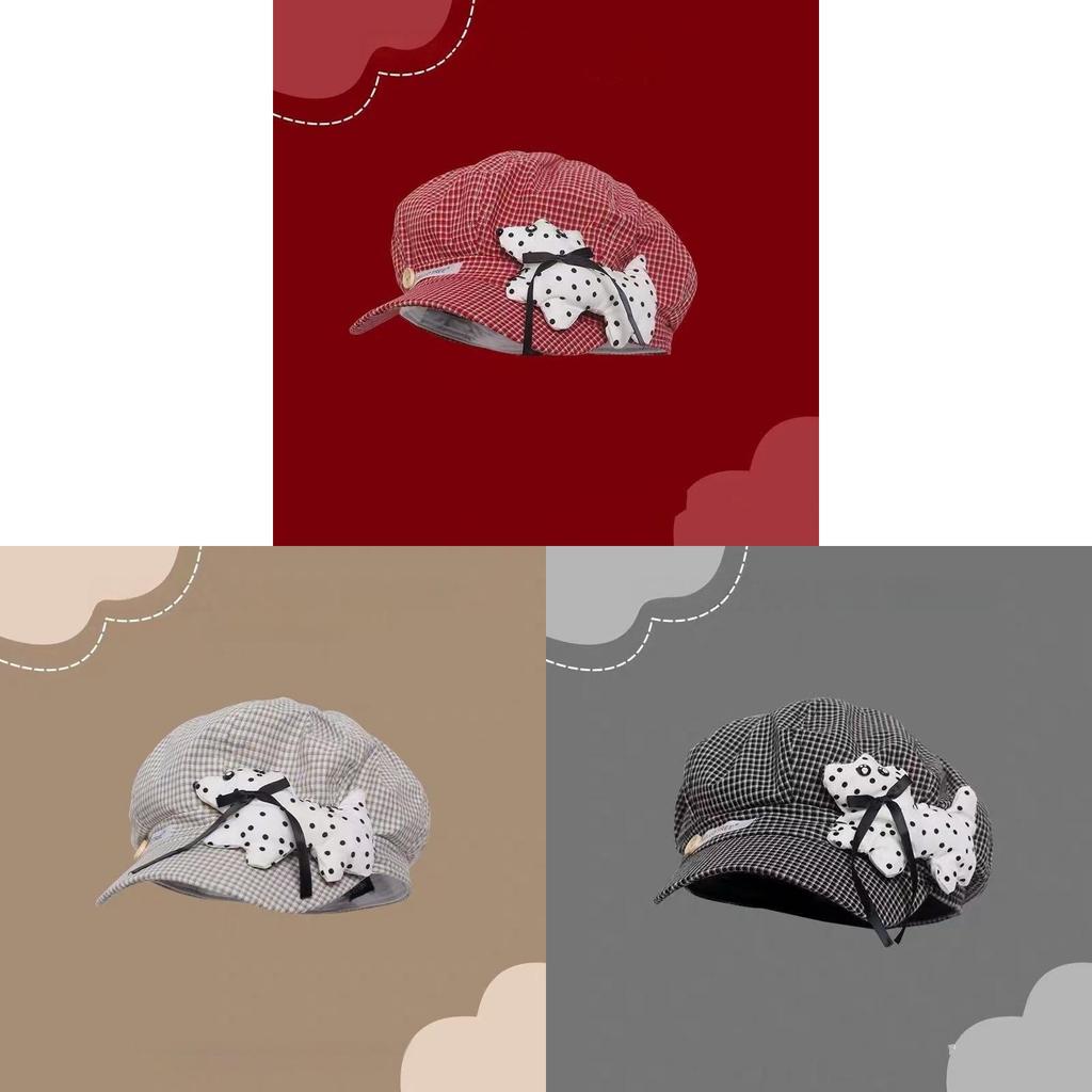 Summer Beret Hat For Women Breathable Polyester Sunshade Cap With Large Head Circumference