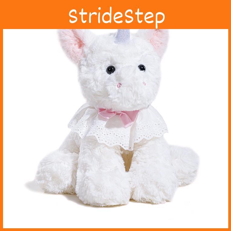 Einhorn-Stofftier mit kurzem Samtfell für Kindergeschenk und Sammler