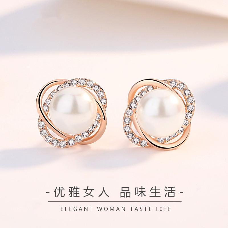 Hot 925 Sterling Silver Earrings Heart Zircon For Women's Wedding Fine fashion Jewelry Accessories Multiple Colors