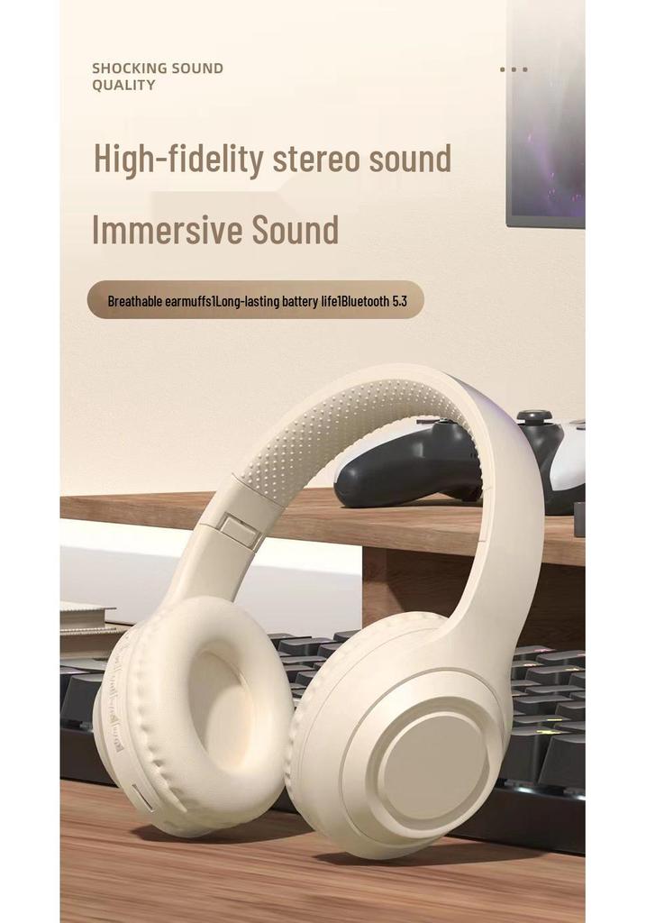 New Over-Ear Bluetooth Headphones with Noise Cancelling & Game Slot