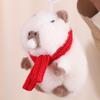 Poppova Kapibala Capybara Plush Pendant Funny Pinch Le Unzipped Doll Schoolbag Hanging