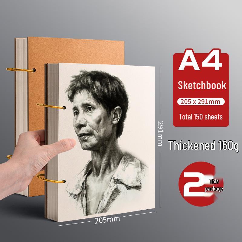 Thick A4 8K 32K Sketchbook: Removable Loose-Leaf Marker Paper for Drawing and Hand-Painting in Elementary School.