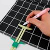 5-IN-1-Nähnahtlineal, Messlehre, Patchwork-Quilt-Schneiderlineal, Größenmesser, Helfer, Aluminium-Kunststoff-Schiebelehre