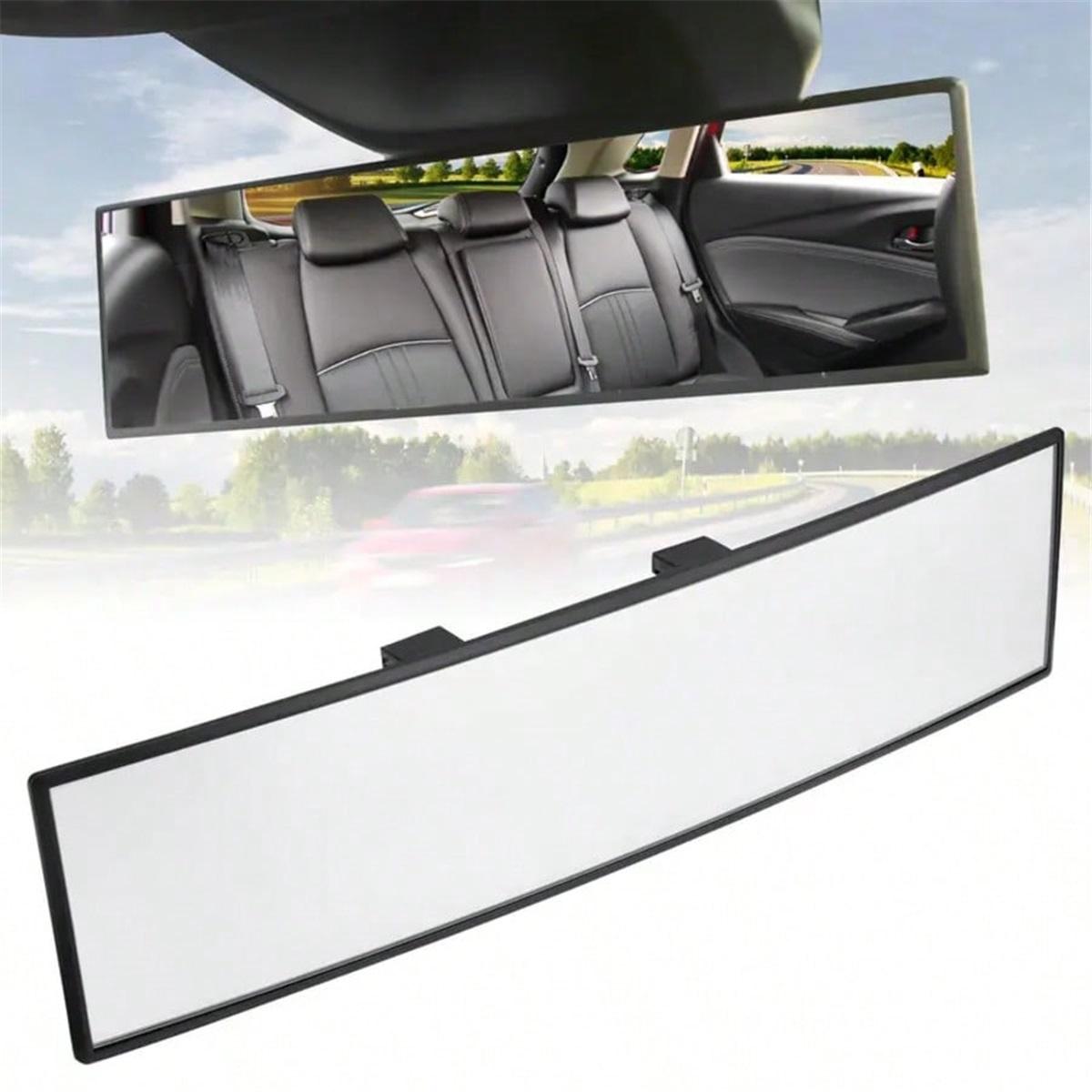 Wide-angle, Anti-glare Rearview Mirror for Cars; High-definition Curved Rearview Mirror to Prevent Blind Spots.