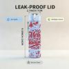 1PC Vintage Merry Christmas Text Print 750ml Color Plastic Sports Water Bottle Leakproof Flip Straw Lid Suitable for Sports Office Home Use