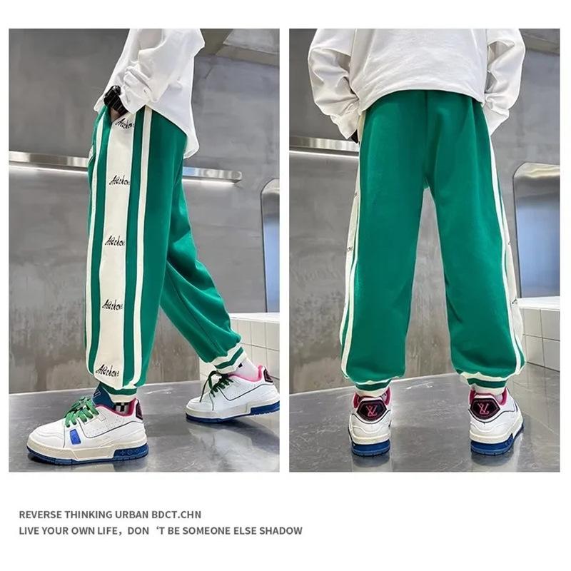 2024 Boys' Spring & Autumn Casual Sports Pants - Trendy and Comfortable for Children