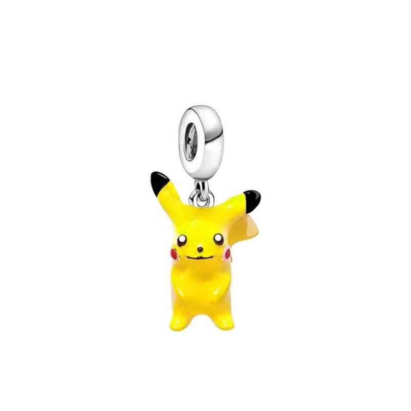 Minsocharm Junge Mädchen Katze Hund Dinosaurier Anhänger Perle Passend für Original 3mm Schlangen-Charm-Armband Exquisiter Schmuck Geschenke
