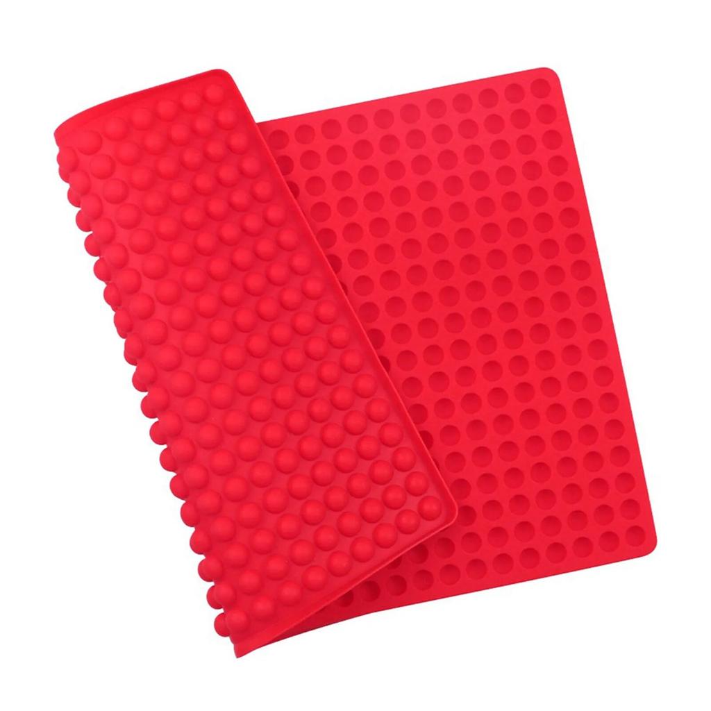 Mini-Silikonform mit 468 Mulden, rund, Schokoladenformen, Backen, halbkugelförmige Gummibonbonformen für kleine Gelee-Kekse