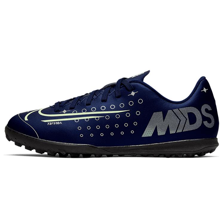 

Nike Mercurial Vapor 13 Club Mds TF Slip Resistant Abrasion Resistant Low top Kids Soccer Shoes Black Blue Kids CJ1179-401 38.5