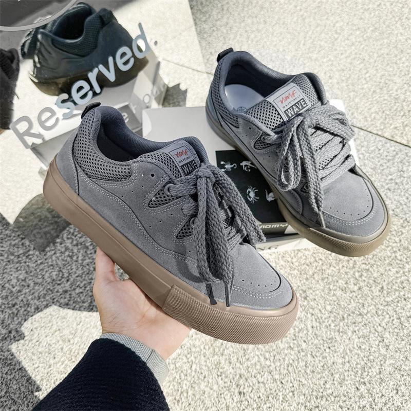 

Мужская спортивная повседневная обувь в корейском стиле, весенняя, универсальная, модная, студенческая, трендовая, в гонконгском стиле, молодежная, нишевая обувь 7981 39