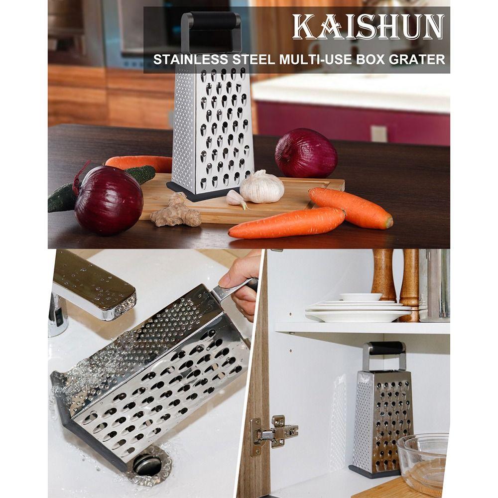 Stainless Steel Vegetable Slicer with Handle Kitchen Chopper Manual Cheese Grater Household Use