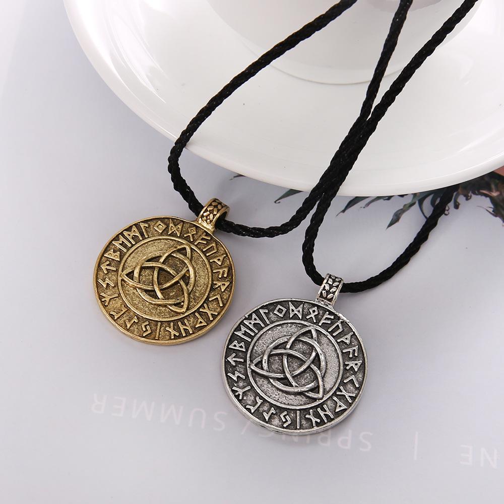 1 Pz Vinkings Collana Con Ciondolo Grande Nodo Celtico - Foto 7