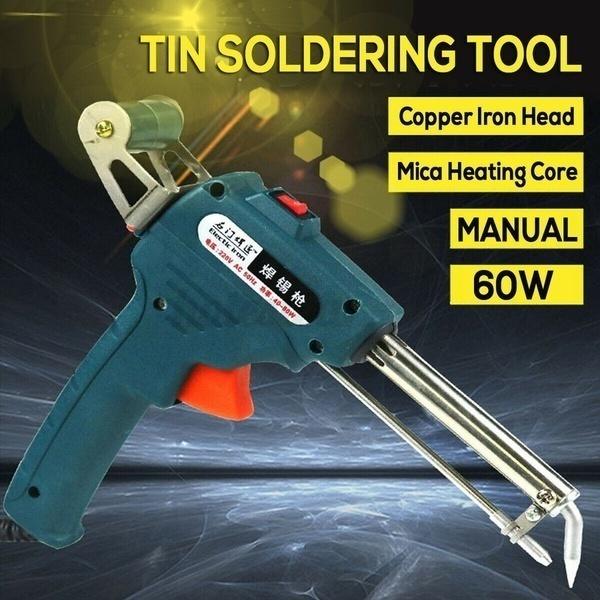 Professional 110V/220V Hand-held Electric Soldering Iron Automatically Send Tin Gun Soldering Station Welding Repair Tool Welder Gun/Soldering Pen