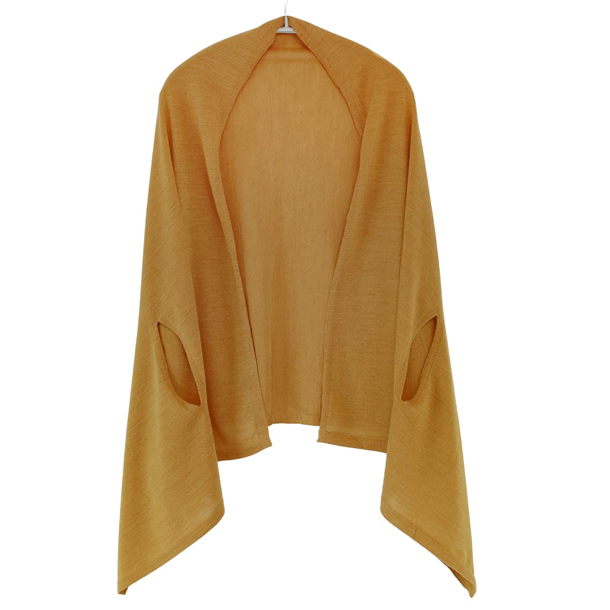 

Стираемое пончо-кардиган из мериносовой шерсти мино. Доступна подарочная упаковка [mino]nico (горчичный) горчичный