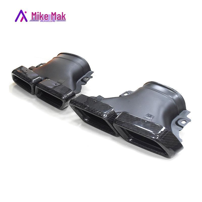 Carbon Fiber Quad Exhaust Tailpipe for Mercedes E-Class W213 E200/E260/E300 AMG