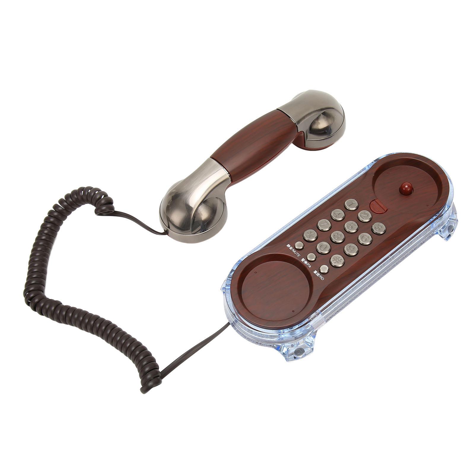 

Retro Landline Phone Corded Home Phone Wall Mount Flash Phone for Home School Office Factory Hotel Cobalt Nickel