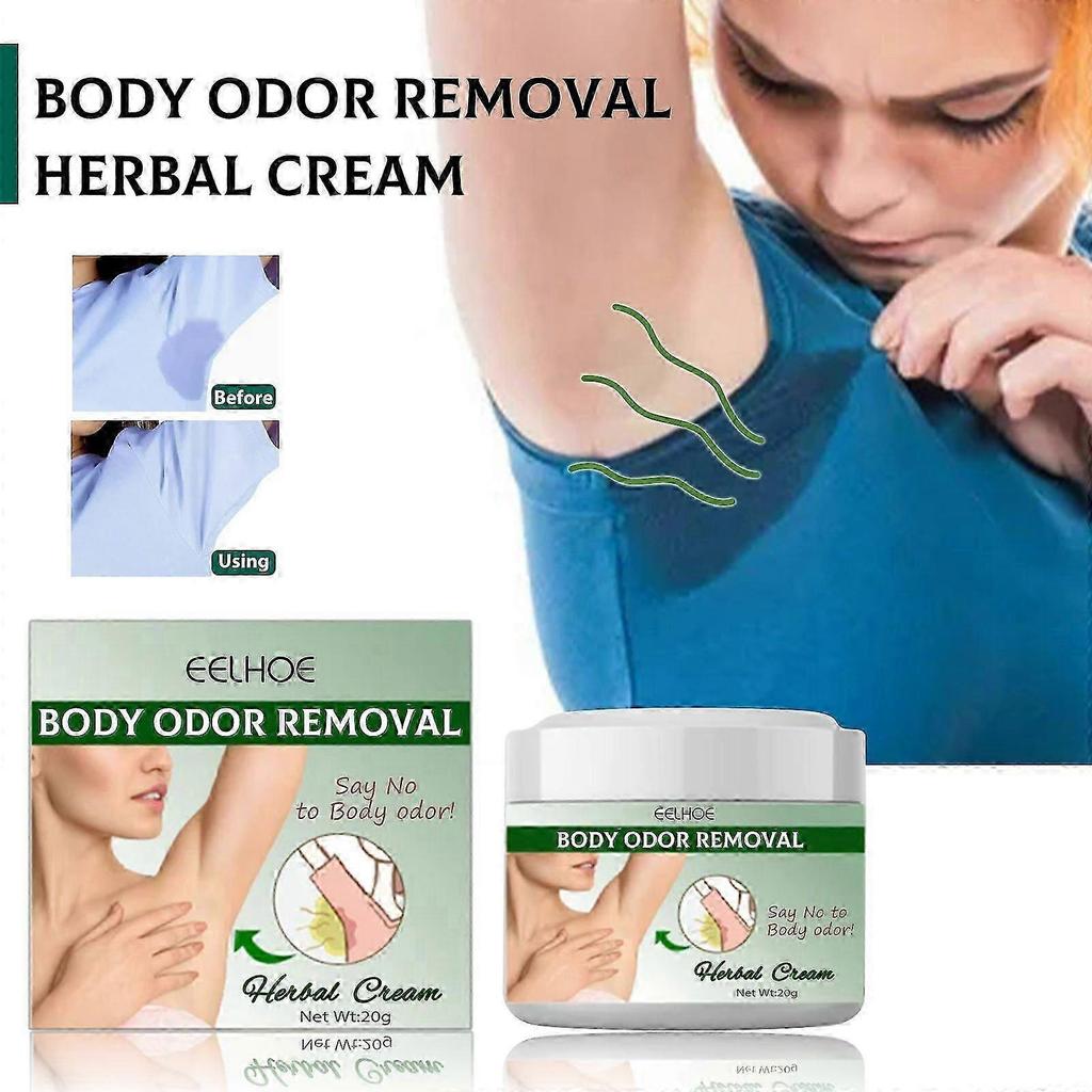 Eelhoe Body Care Herbal Cream Clean Armpit Odor Lasting Fragrance Refreshing Portable Neck Cream