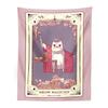 Cute Cat Tarot Card Tapestry Lady's Room Tapestry Kawaii Accessories Room Wall Cloth Tapestry