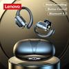 Lenovo Fones de ouvido Bluetooth XT80 True Wireless com controle de botão e redução de ruído, ganchos de orelha à prova d'água