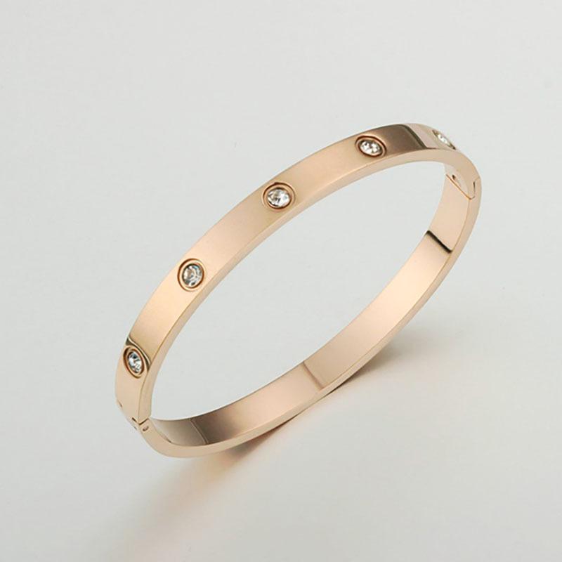 Popular Korean Style Fashionable Versatile Full Card Home Bracelet Women s Open Mouth Electroplated Silver Cross-border