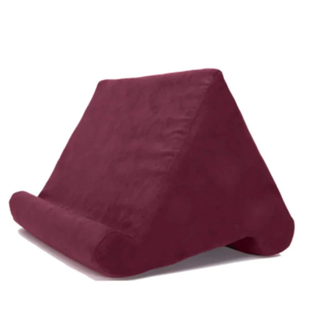 Sponge Pillow Tablet Stand Holder Pillow Pad Ultra Multi-Angle Soft Tablet Stand for Samsung Xiaomi Tablet Holder Reading Stand темно-красного