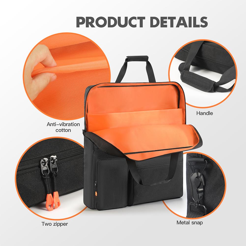 Solar Panel Storage Carrying Case Padded Travel Solar Board Organizer Portable Protective Shoulder Handbag for Jackery ECOFLOW
