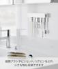 Yamazaki Tower Film Hook Insertion Toothbrush Tube W18 x x H6cm film Floating Toothbrush Toothbrush Wide 1497 & Holder, W18, White, Dimensions D2.8
