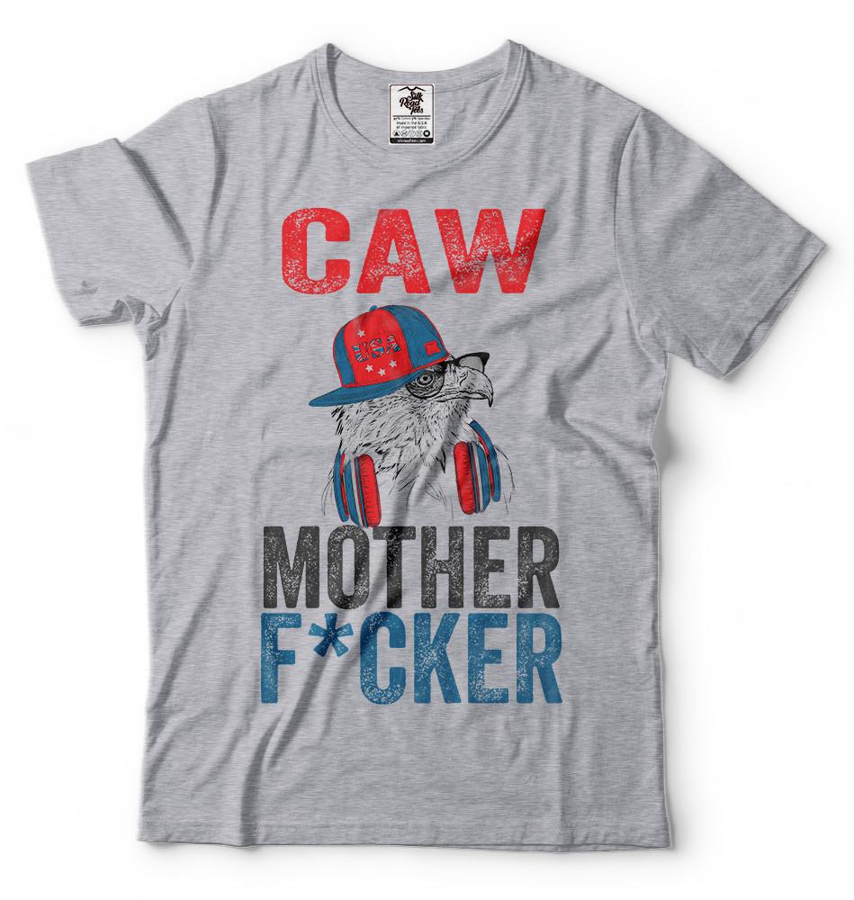 Caw Eagle July 4th T-shirt American Patriotic Independence Day T-shirt Eagle Tee 4XL
