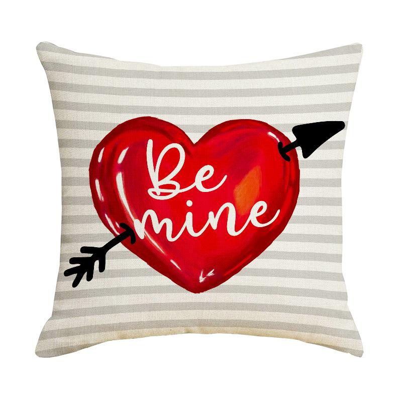 Valentine's Day Love Pillow Case Bedroom Decoration Letter Print Pillow New Style Sofa Pillow
