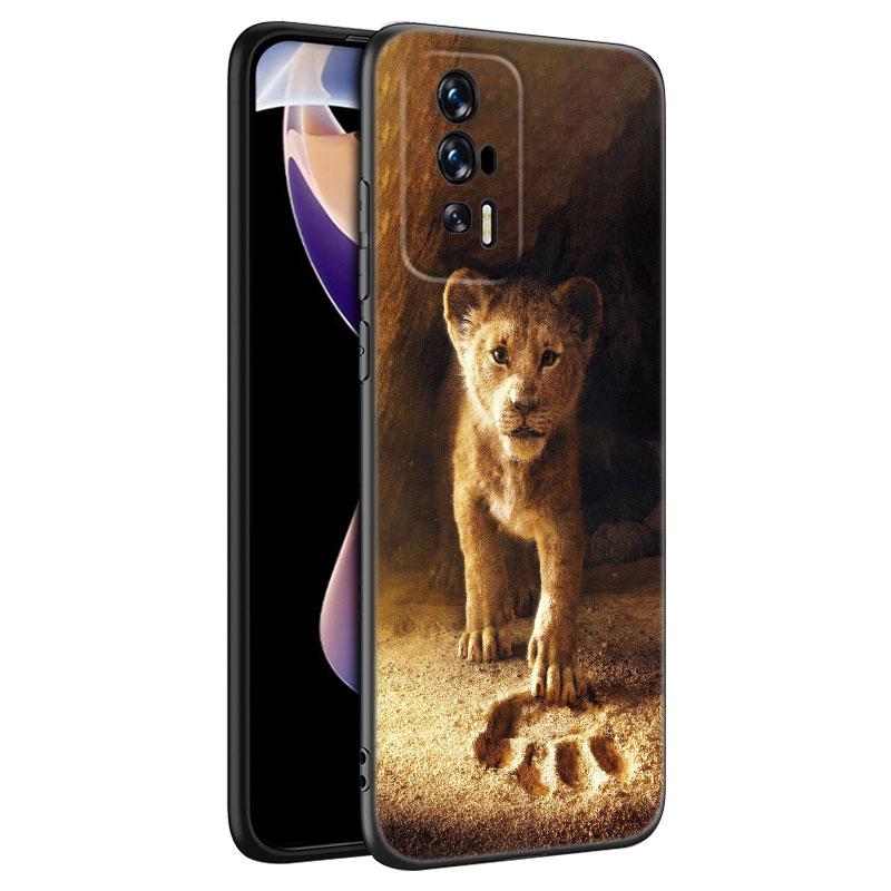 Animal Lion Black Silicone Phone Case For Xiaomi Redmi 7A 8A 9A 10A 11A 9C 10C 12C 13C 11 Prime A1 A2 Plus 12 4G Note 9T 12R