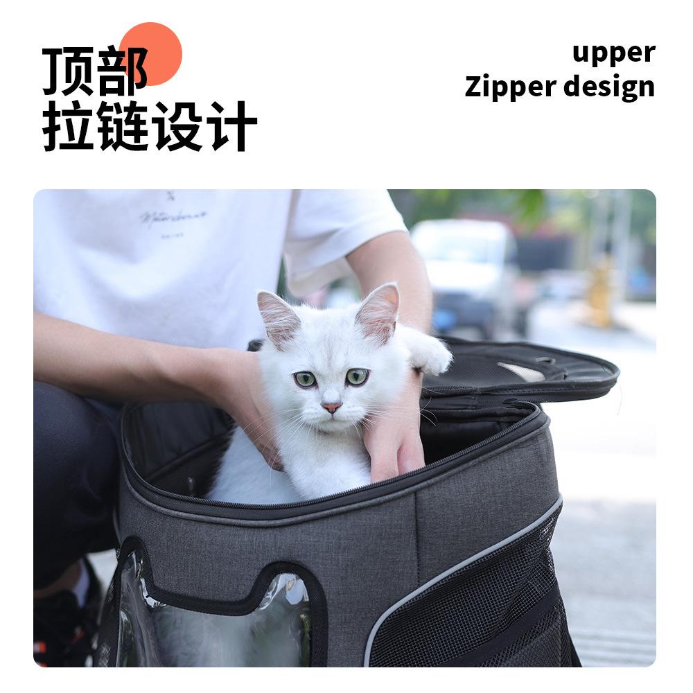 Pet Backpack Glue Mesh Strong Breathable Cat Backpack Portable Wear-resistant Large-capacity Cat Bag Pet Products