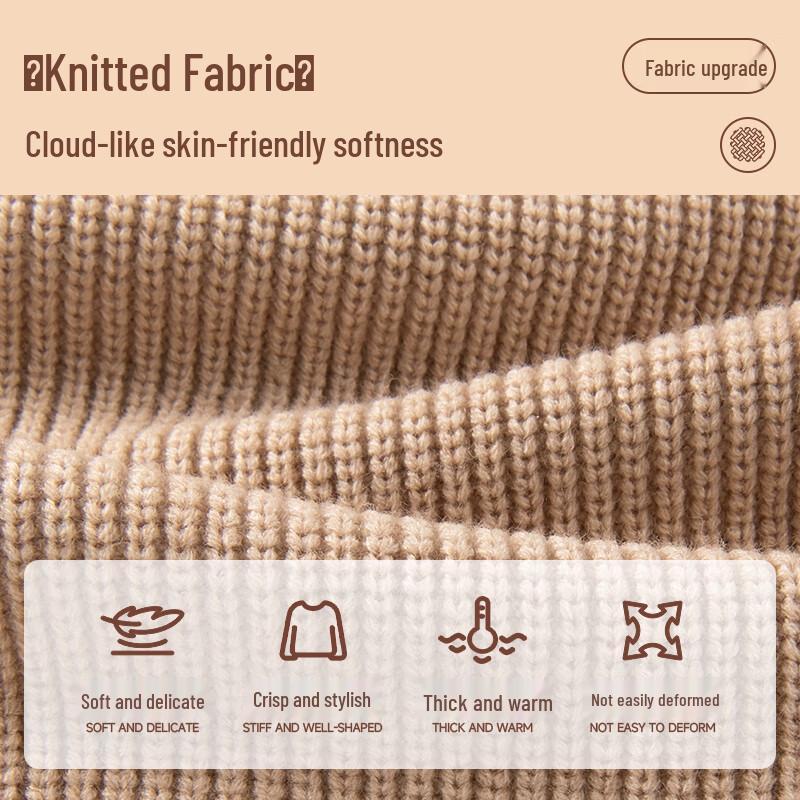 MINISO Men's Henley Collar Pullover Knit Sweater