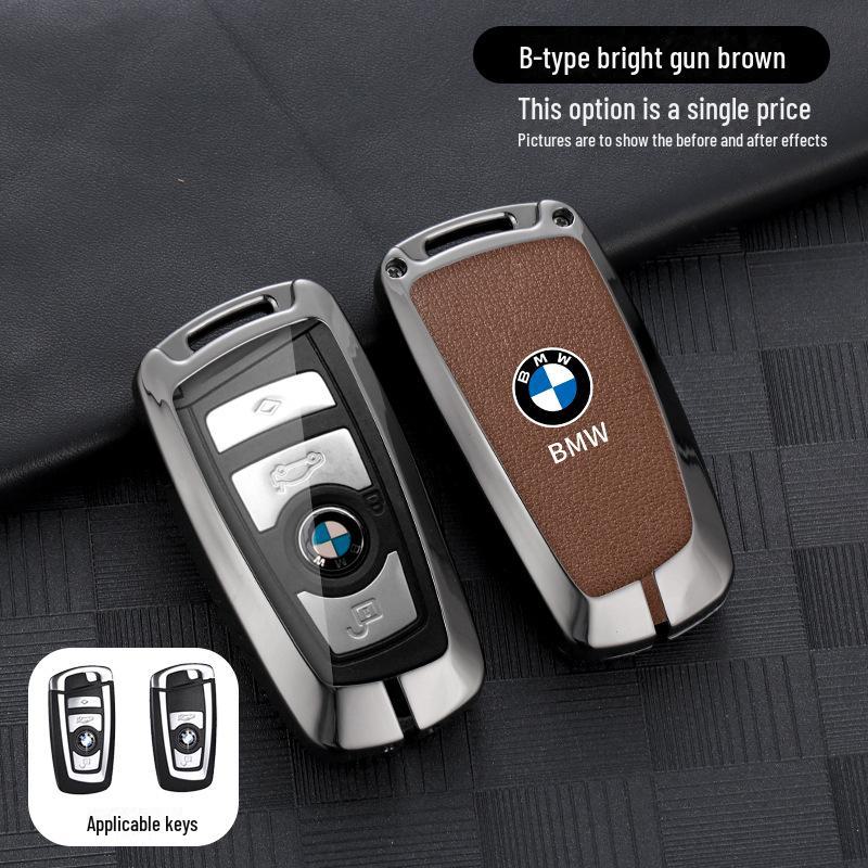 Suitable Car Key Cover for BMW: Compatible with 5 Series 530L, 3 Series 325Li, 4, 6, 7 Series, X1, X3, X4, X5, X7 (22 Models)