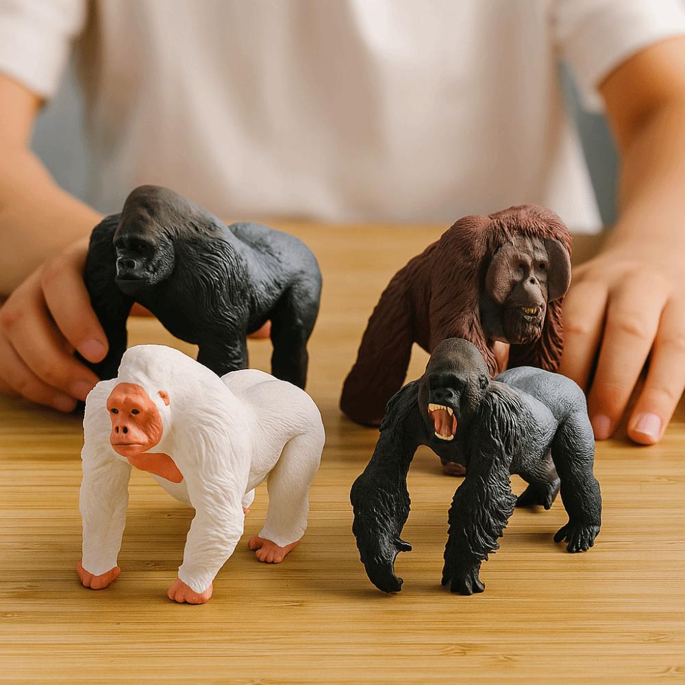 PVC Simulation Gorilla Animal Toy Handmad Chimpanzee Action Figure  Kids Birthday Gift