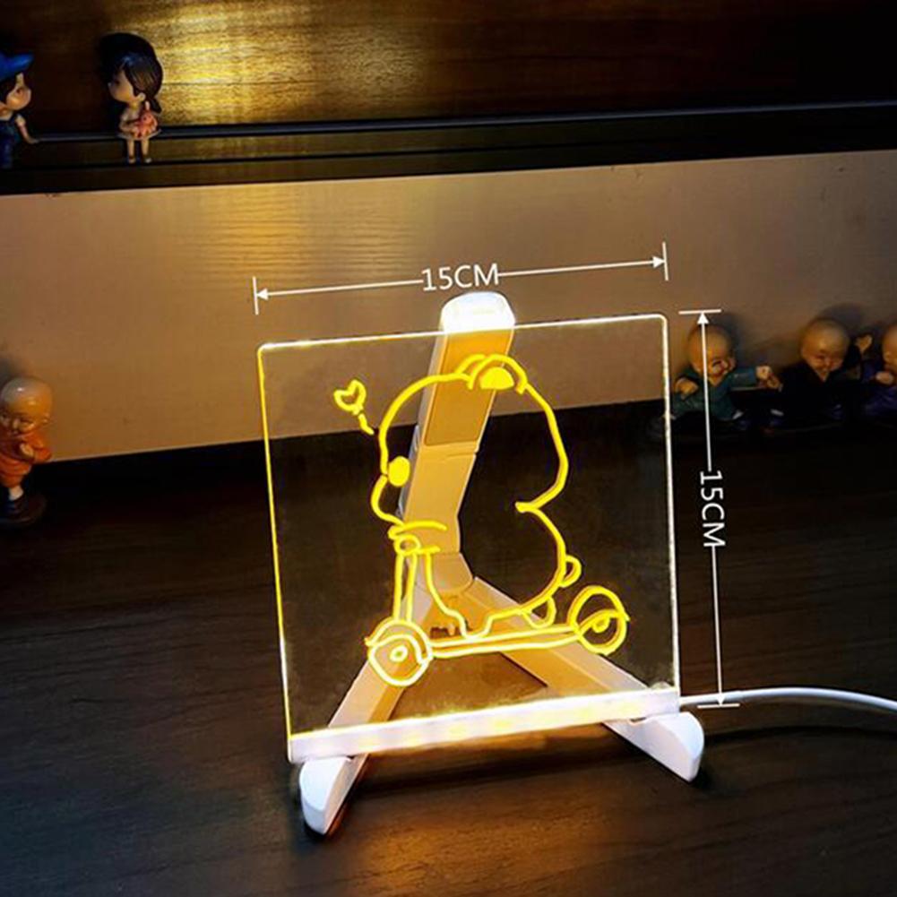 

DIY LED Drawing Board For Kids: Creative Writing & Art Under The Stars LED Note Board DIY Acrylic Message Board For Kids Birthd