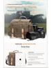 Waterproof Cotton Canvas Crossbody Camera Bag for SLRs - Unisex Photography Shoulder Bag