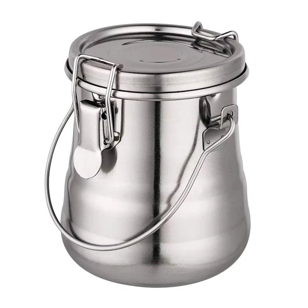 Oil painting brush washer stainless steel oil pot with removable porous filter sealed stainless steel paint brush cleaner