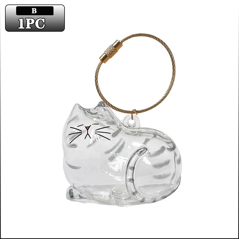 

Pet Hair Storage Box Transparent Keepsake Container for Cat Fur DIY Decoration Memorial Gift for Pet Lovers Home Display Use