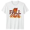 Fall Vibes TShirt Retro Fall Aesthetic Autumn Thanksgiving Gift For Him And Her