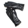 Mens Genuine Sheepskin Leather Gloves Warm Fleece Lined Winter Cycling Work Black Long