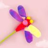 Cat Wand Creative Shape Stress-relieving Plastic Feather Style Cat Teaser Stick Pet Interactive Toy for Home