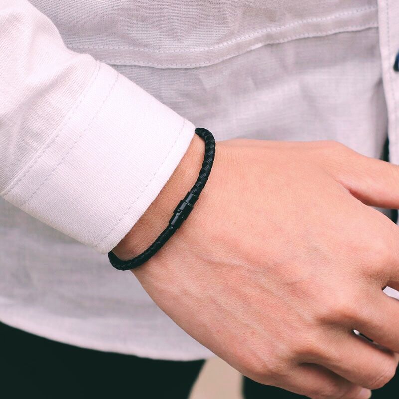 Fashion Grade A Keel Rope Bracelet For Men Double Safety Magnetic Buckle Charm Braslet Outdoor Cycling Hand Accessories Pulseria