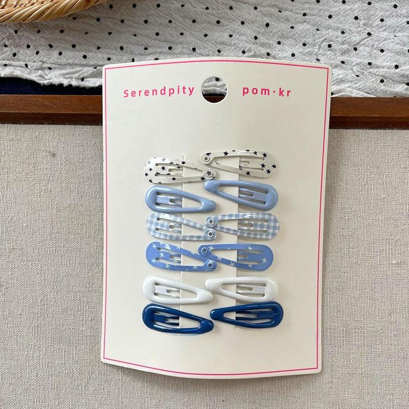 12Pcs Children Sweet Cute Colorful Water Drop Hair Side Clips Baby Girls Sweet Alloy Barrettes Hairpins Kids Hair Accessories