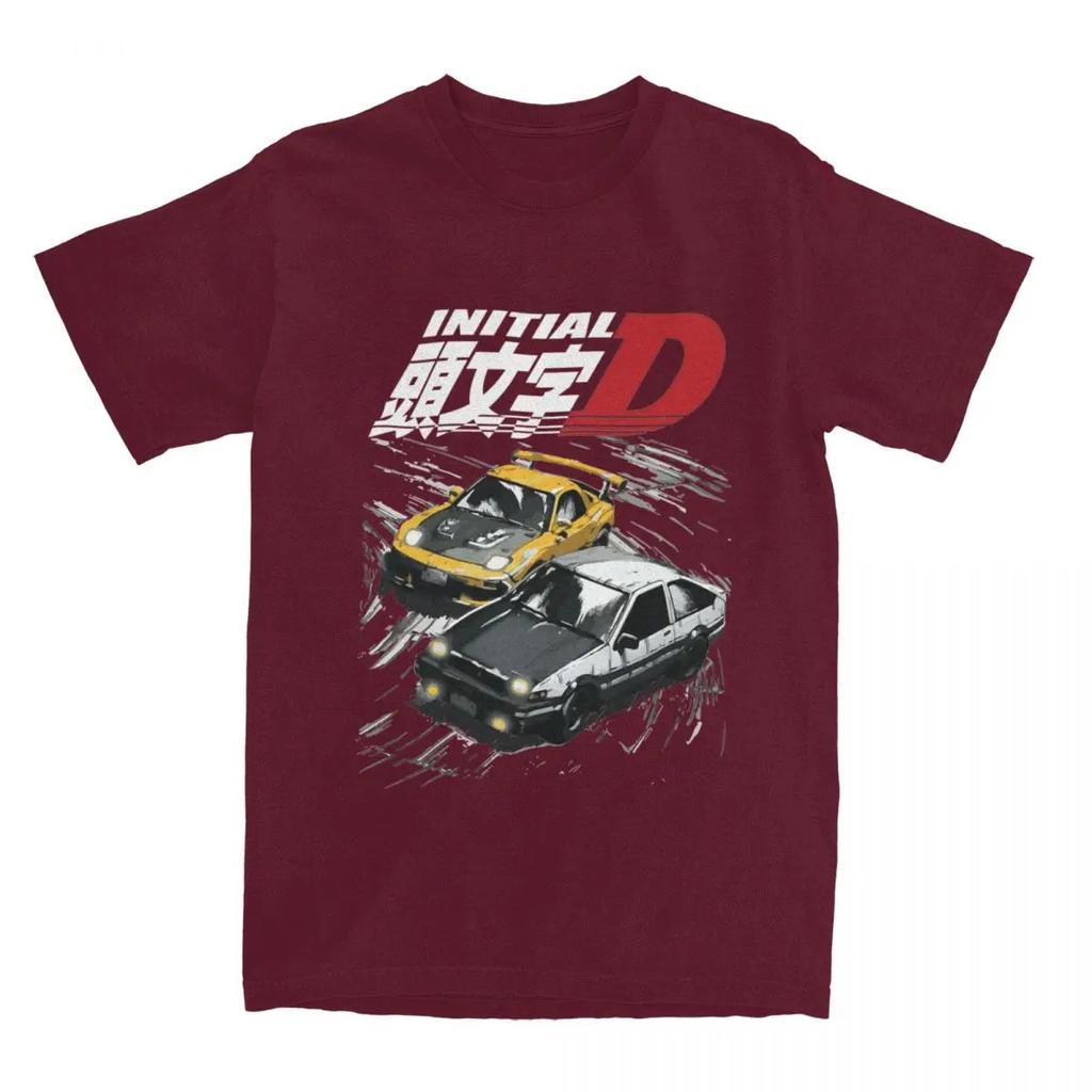 Initial D Tandems AE86 Vs FD Rx-7 T-Shirts Drift Rennwagen Bekleidung T-Shirt T-Shirt Geschenkidee Kleidung