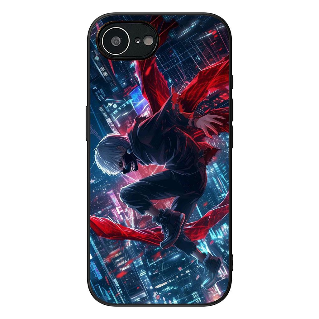 Cover for Apple iPhone 16 15 14 11 Pro Max 7 8 Plus + SE2 SE3 SE 2022 2020 Casing Phone Case Tokyo Cartoon Ken Kaneki Ghoul