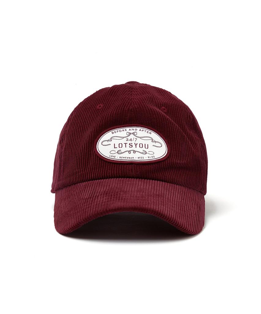 LOTSYOU Classic Corduroy Ball Cap Red