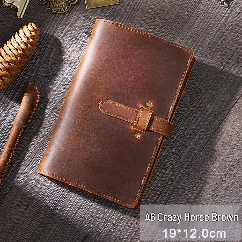 A5/A6 Vintage Cowhide Zippered Planner and Notebook Binder