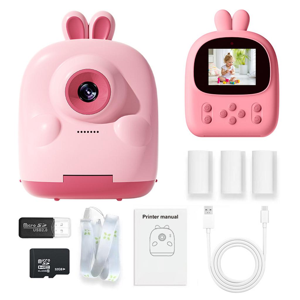 Children's printing camera thermal polaroid cartoon cute girl gift toy